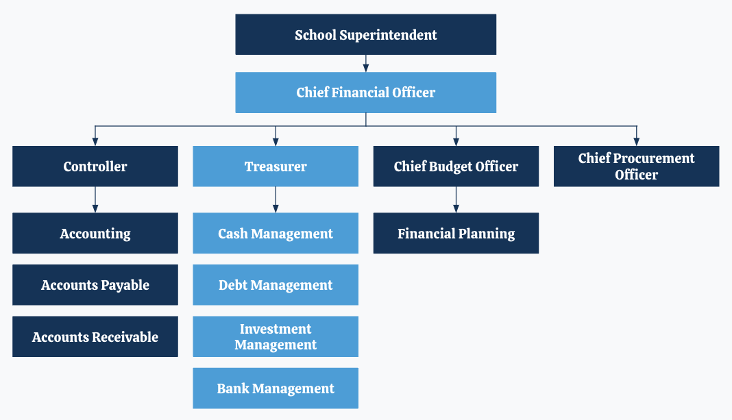 Example: School District Finance Department with Treasury