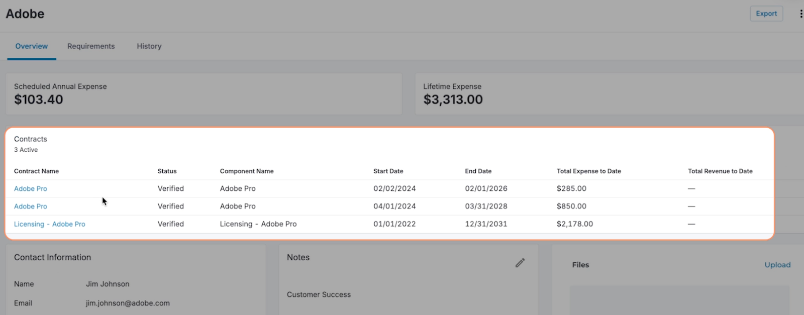 debtbook modern contract management dashboard