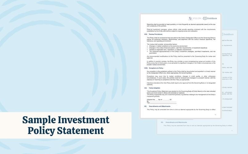 sample investment policy statement template